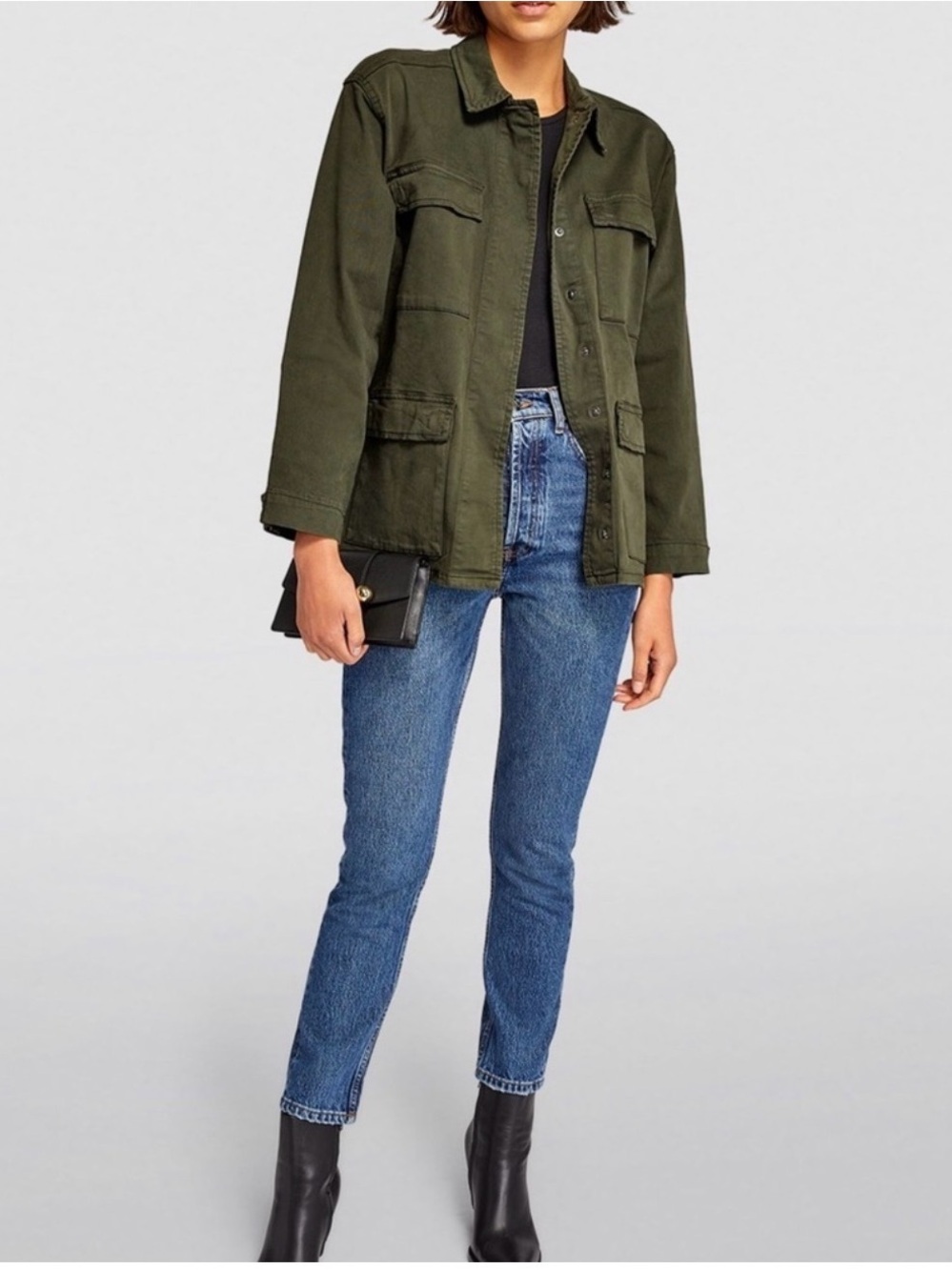Good American Utility Shirt Jacket - Women